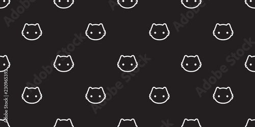 Cat Seamless Pattern Vector Kitten Calico Halloween Tile Background Scarf Isolated Wallpaper Cat Seamless Pattern Vector Kitten Calico Halloween Tile Background Scarf Isolated Wallpaper