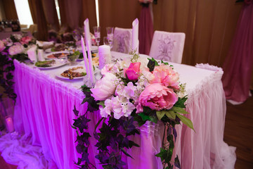 wedding banquet in a restaurant