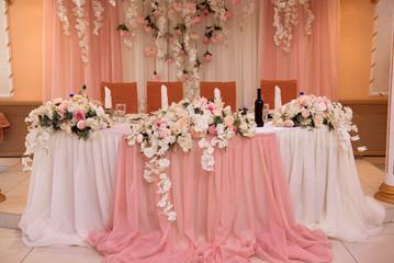 wedding banquet in a restaurant, party in a restaurant