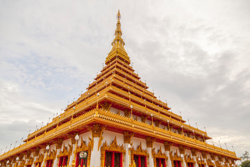 The famous pagoda of Wat Nongwang in Khon Kaen, Thailand.