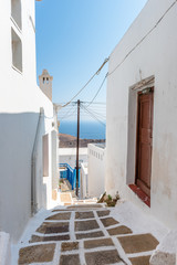 Serifos island with lovely whitewashed houses. Cyclades, Greece © vivoo