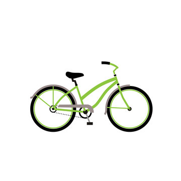 Bicycle icon in trendy design style, Bicycle icon isolated on white background. 