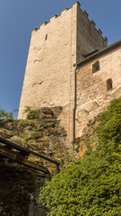 Fototapeta na wymiar Smartphone HD wallpaper of beautiful view of fortress Falkenstein
