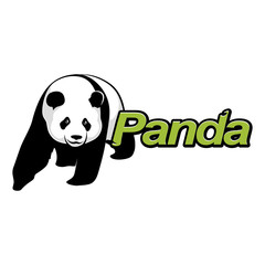 Vector panda image. Logotype