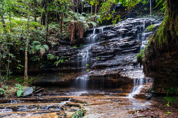 Fototapeta premium Junction Falls, Blue Mountains, Australia. 
