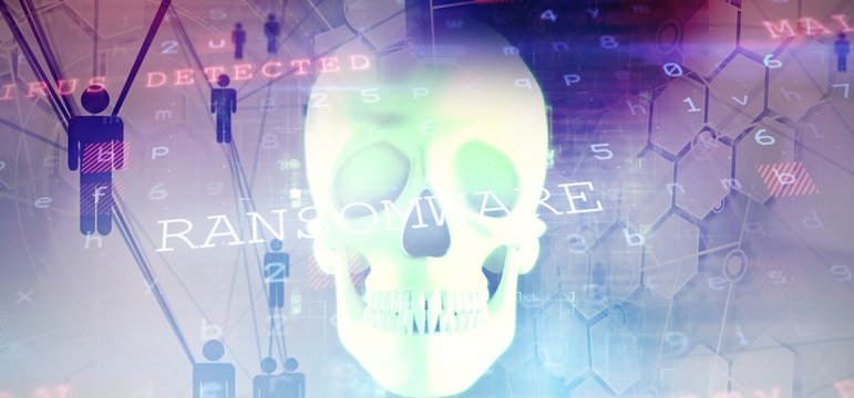 Composite image of virus background