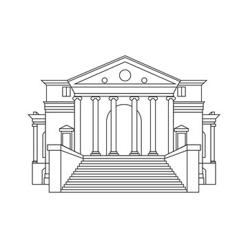 recommend clip art: Institution line drawing