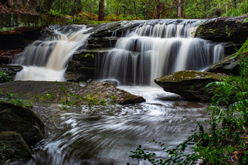 Nyrippin Creek after big rains, Calicoma Trail, Sydney, Australia..
