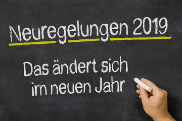 Fototapeta premium Neuregelungen 2019