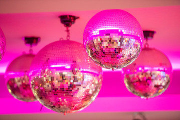 Disco balls.night party background photo