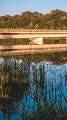 Smartphone HD wallpaper of beautiful reflections near Zeholfing - Isar - Bavaria - Germany