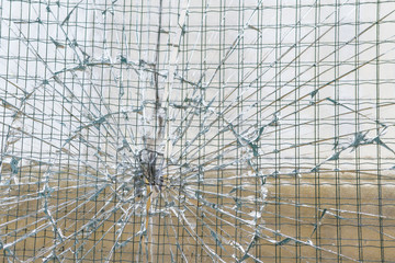 broken glass abstraction