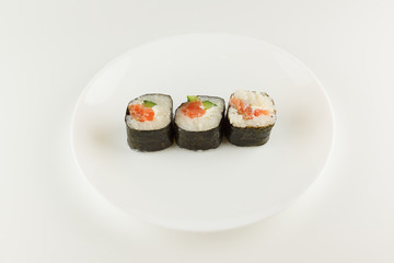 fresh rolls with fish