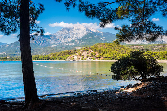 Bay at Phaselis near Kemer, Antalya Province, Mediterranean Coast, Turkey Minor