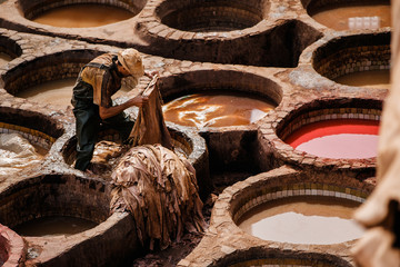 leather in the market