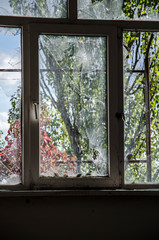 War in Ukraine. Settlement Shyrokyne, Donetsk region. September 2018.