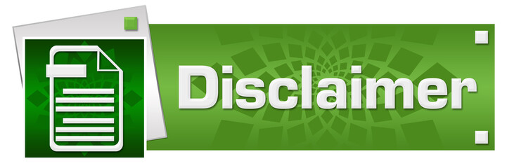 Fototapeta premium Disclaimer Green Grey Circular Floral Horizontal 