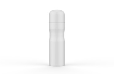Perfume Deodorant Body Spray Mock Up Template On Isolated White Background, Ready For Design Presentation, 3D Illustration