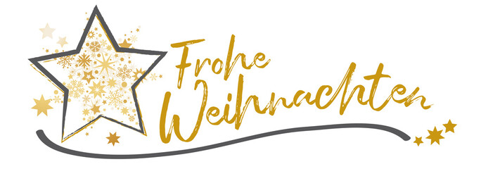 Banner Frohe Weihnachten vektor illustration gold schwarz weiß