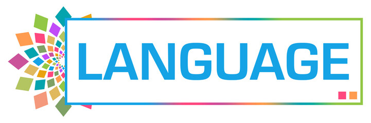 Language Colorful Circular Box 