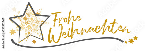 &quot;Banner Frohe Weihnachten vektor illustration gold schwarz weiß