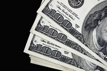 American dollars close-up