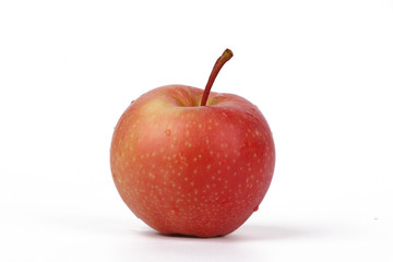 apple - a delicious red apple isolated on white background