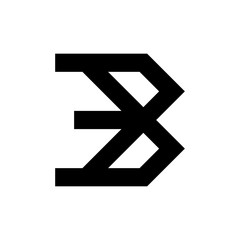 Letter B logo. Icon design. Template elements - vector sign