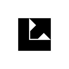 Letter L logo. Icon design. Template elements - vector sign