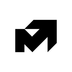 Letter M logo. Icon design. Template elements - vector sign