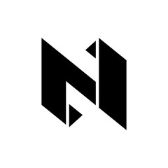 Letter N logo. Icon design. Template elements - vector sign