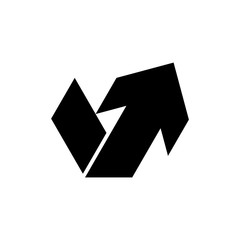 Letter V logo. Icon design. Template elements - vector sign