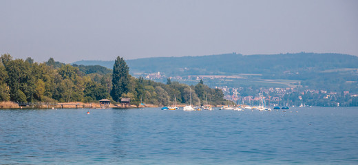 Beautiful view from the Mainau island - Bodensee