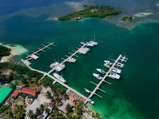 aerial view of the bay