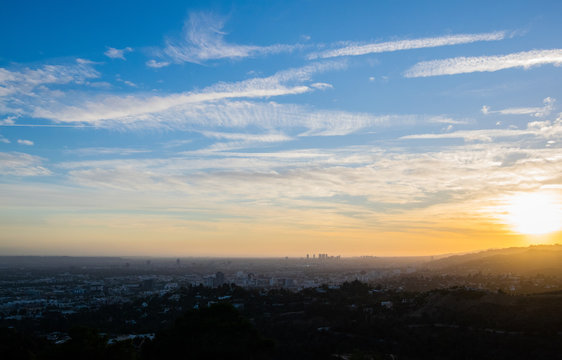 Los Angeles sunset, Griffith Observatory, California © Sashinax