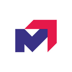 Letter M logo. Icon design. Template elements - vector sign