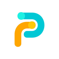 Letter P logo. Icon design. Template elements - vector sign