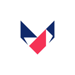 Letter V logo. Icon design. Template elements - vector sign