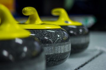 Curling stones on ice - 230989329
