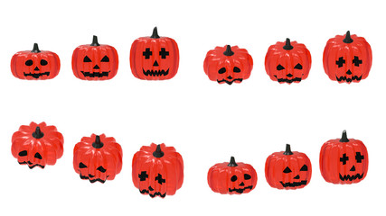 Halloween Pumpkins 3d rendering