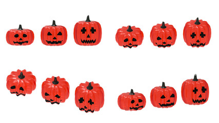Halloween Pumpkins 3d rendering