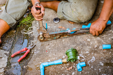 Plumbing repair by skilled technicians.
