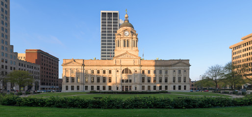 Panorama of the Allen County Courthouse in Fort Wayne, Indiana