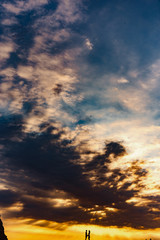 Obraz premium couple in love at sunset