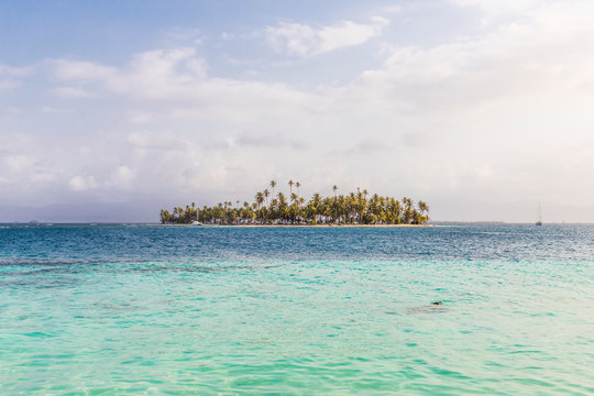 A view from Banderas Island in the San Blas Islands, Kuna Yala, Panama