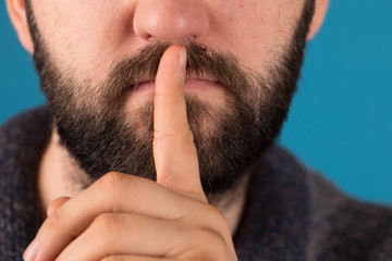 Obraz premium silence man