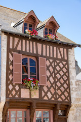 Beaugency. Maisons à colombage dans le centre historique. Loiret. Centre-Val de Loire
