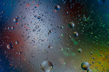 abstract background made with water, oil and colored lanterns