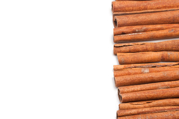 cinnamon isolated on white background