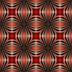 Seamless pattern background with multi-colored wavy lines.